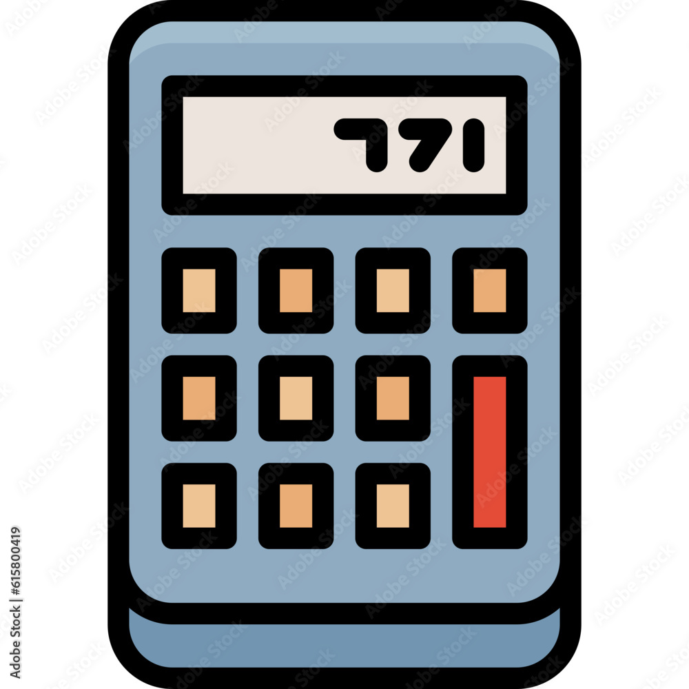 calculator filled outline icon calculator filled outline icon