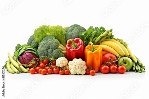 vegetables isolated on white