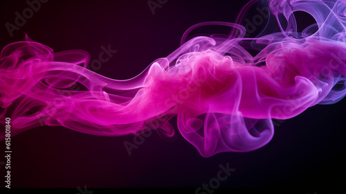 abstract smoke background magenta smoke, gracefully curling through the air, Generative AI