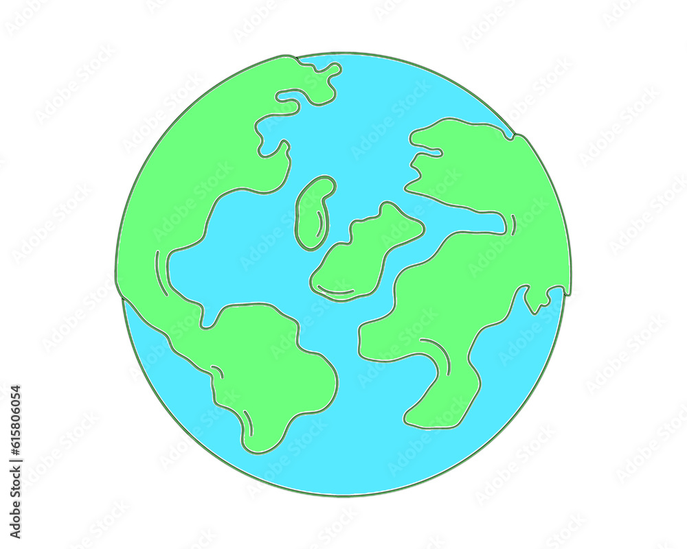 Earth globe icon. Flat illustration of earth globe vector icon for web,planet earth isolated on white background Earth globe icon. Flat illustration of earth globe vector icon for web,planet earth isolated on white background