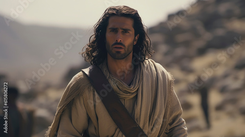Photo Portrait of John the Baptist in the desert