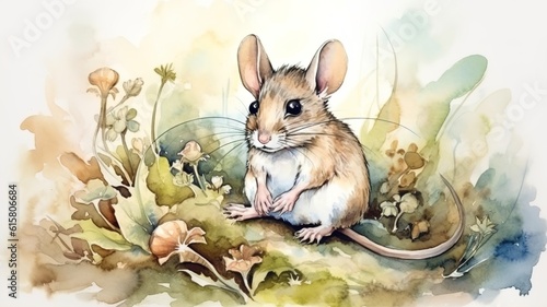 watercolor painting of a mouse © Sndor