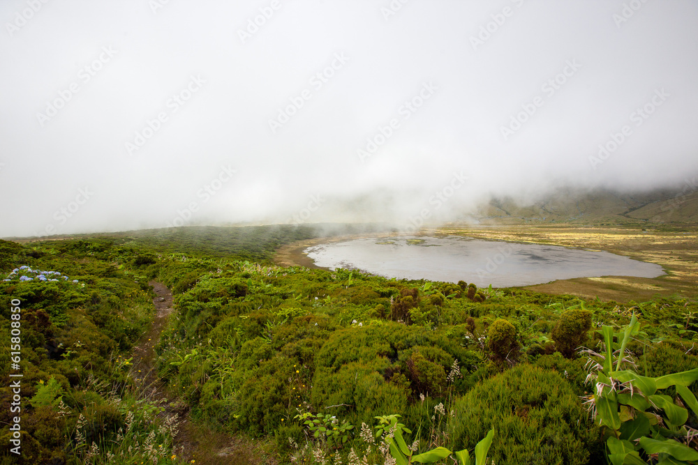 Lagoa Branca in Flores island, azores Lagoa Branca in Flores island, azores
