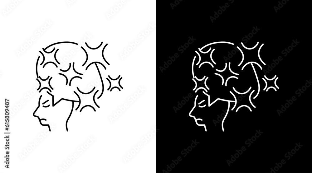 Fototapeta premium Angry Frustration Mad Face Emotions Doodle Icon outline Button Design