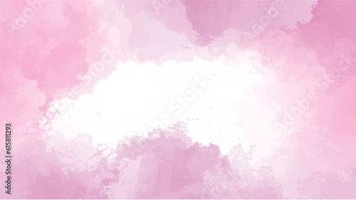 Abstract pink watercolor background.Hand painted watercolor. vector