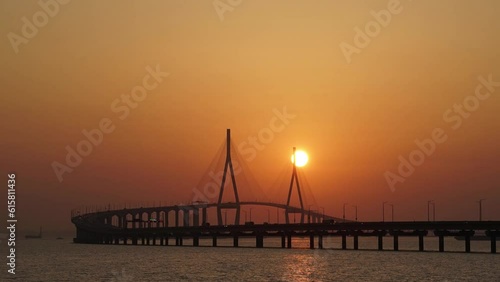 Sunset view of Incheon Bridge, Yeongjongdo, Incheon, Korea