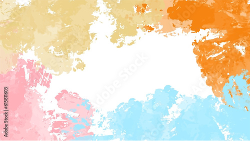 Abstract colorful watercolor background.Hand painted watercolor. vector