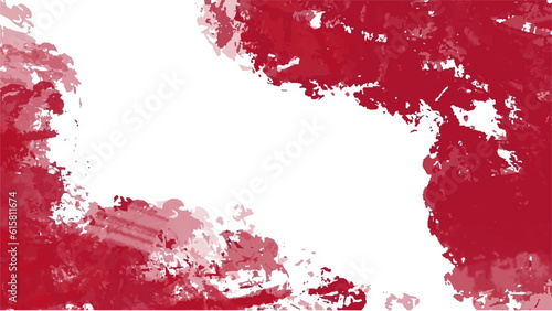 Abstract red watercolor background.Hand painted watercolor. vector