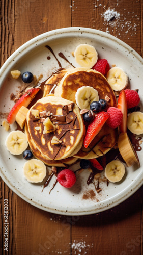 pancakes with strawberry