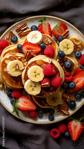 pancakes with strawberry
