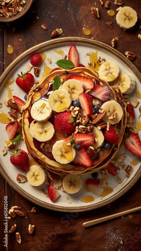 pancakes with strawberry