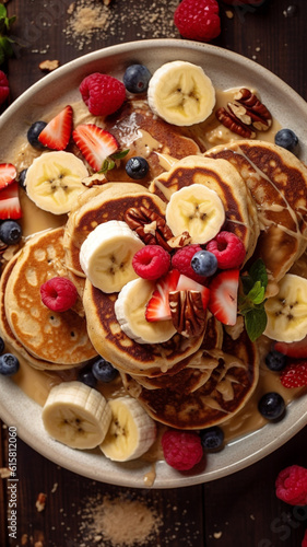 pancakes with strawberry