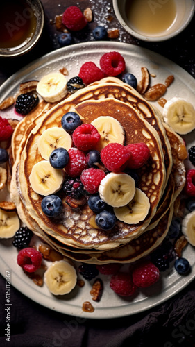 pancakes with strawberry