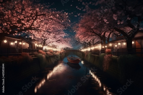 Cherry Blossom River © Alexander