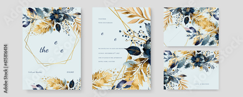 colorful colourful floral flower vector elegant hand drawing wedding invitation floral design watercolor