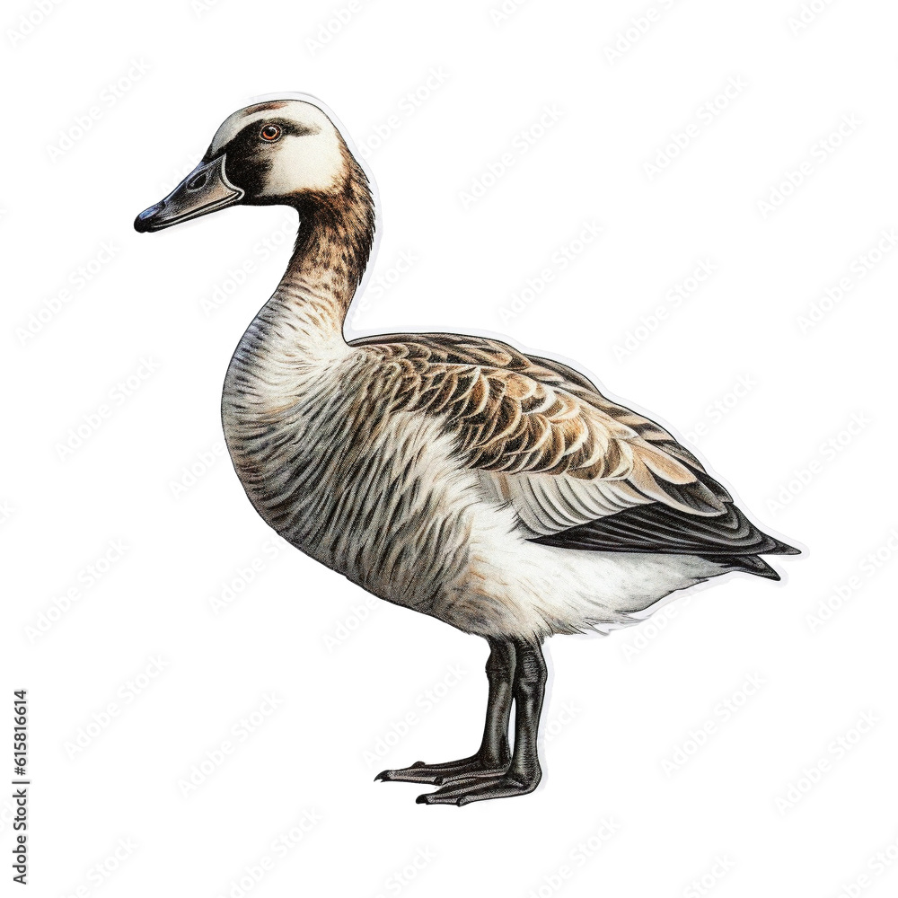 wild goose character sticker, Generative AI wild goose character sticker, Generative AI