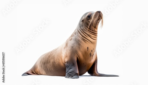 sea lion isolated on white