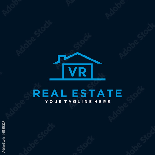 VR initials Real estate vector logo design Real estate logo  Property logo  Home logo 