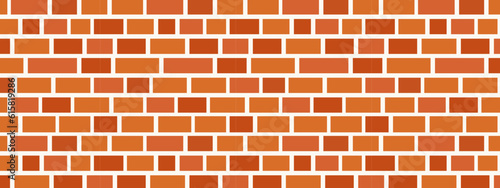 Seamless background of red brick wall vector illustration