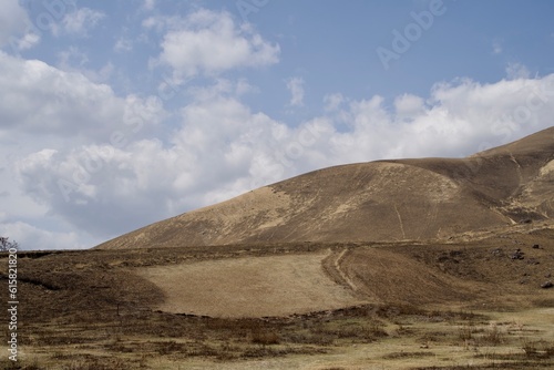 Scenery of Mount Yufu without grass and trees.