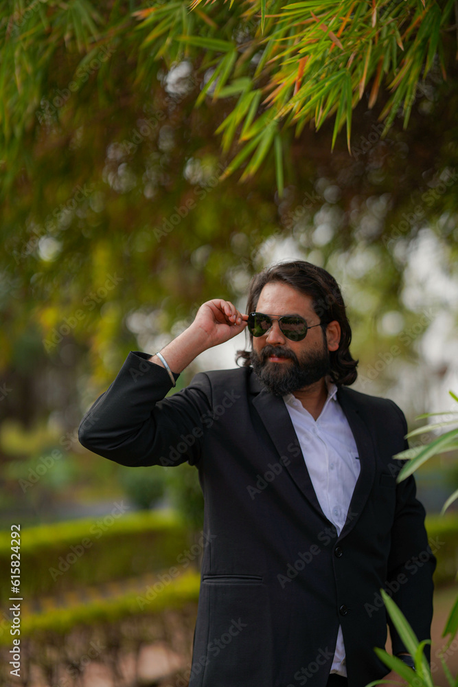 Portrait of a young handsome man of Indian origin Portrait of a young handsome man of Indian origin