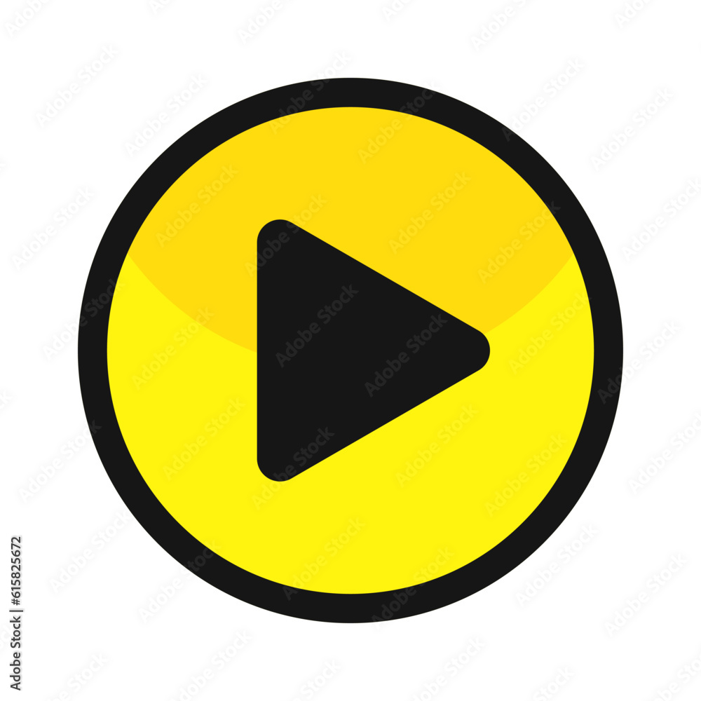 Play Button In Yellow Color Circle Shape With Black Line
Play Button In Yellow Color Circle Shape With Black Line