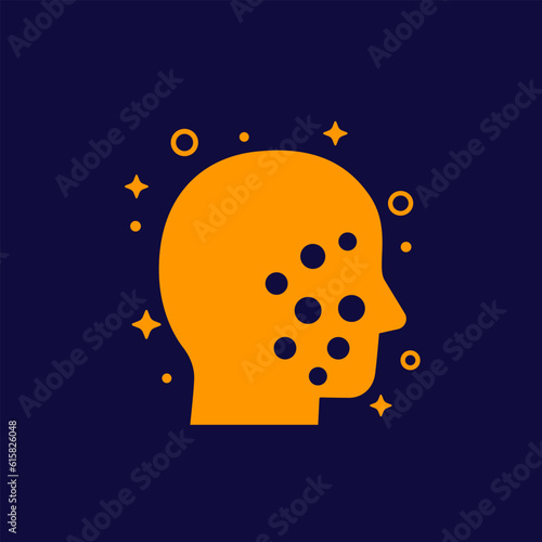 acne, problem skin or rash icon