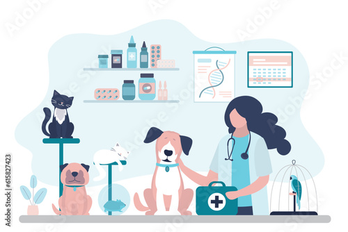 Photographie Veterinary clinic, vaccination, health care for pets