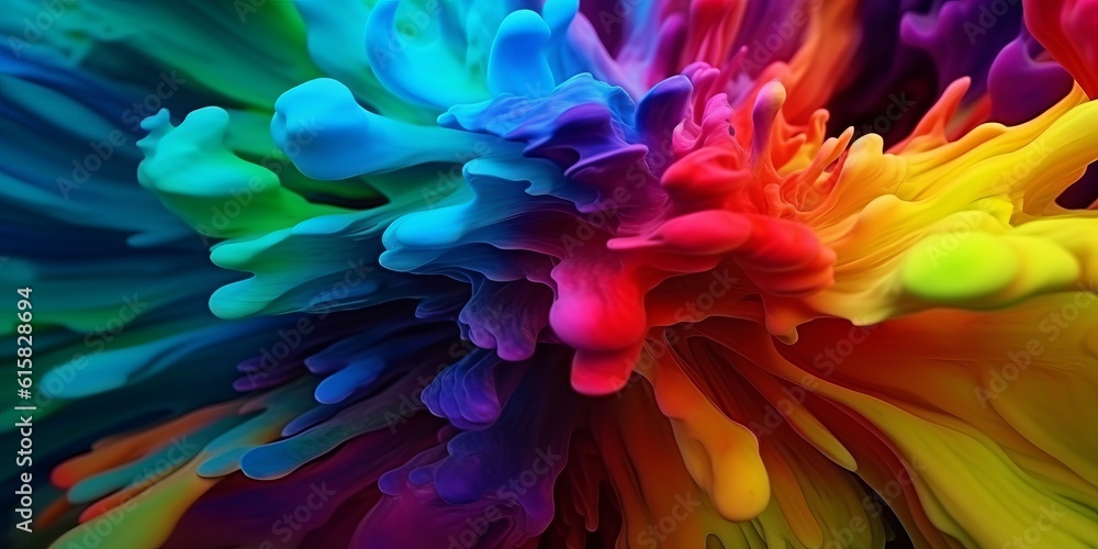 the Creativity Digital Colorful Paints in Abstract Art and Exploring Design, Generative AI. the Creativity Digital Colorful Paints in Abstract Art and Exploring Design, Generative AI.