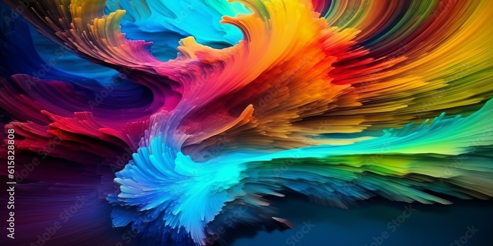 the Creativity Digital Colorful Paints in Abstract Art and Exploring Design, Generative AI. the Creativity Digital Colorful Paints in Abstract Art and Exploring Design, Generative AI.
