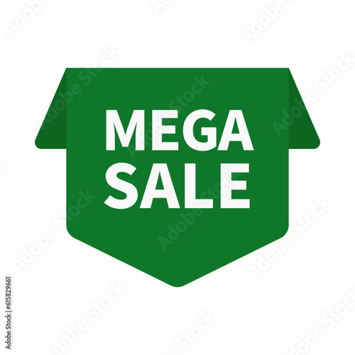 Mega Sale In Green Color Unique Shape For Promotion Sale
