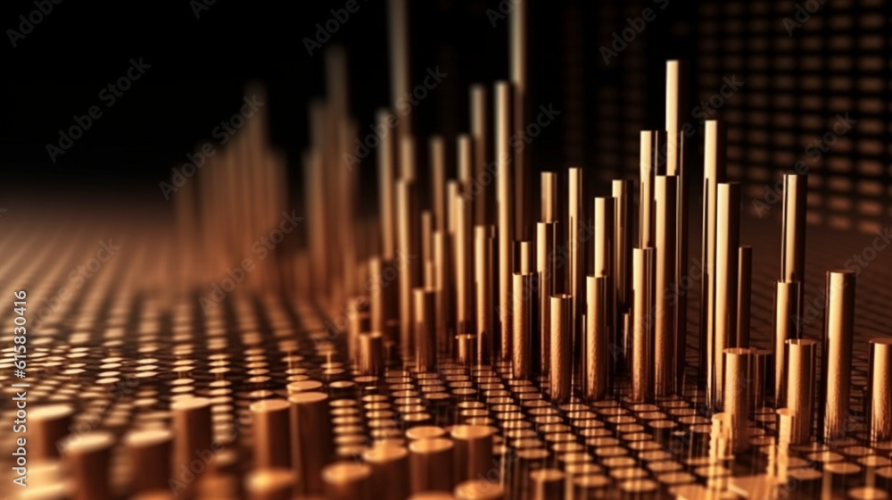 Financial gold graph - investment finance - business on growth - currency - insight chart market background of success - profit - trade - diagram - AI generated. Financial gold graph - investment finance - business on growth - currency - insight chart market background of success - profit - trade - diagram - AI generated.