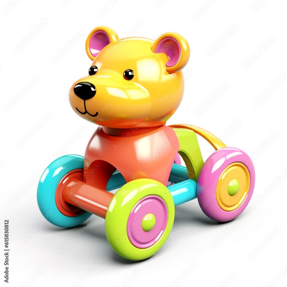 Baby toys isolated on white background. Made with safe materials for babies. Interesting and colorful design.
Baby toys isolated on white background. Made with safe materials for babies. Interesting and colorful design.