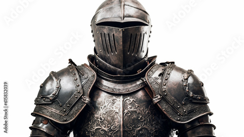 Medieval knight suit of armor protection photo