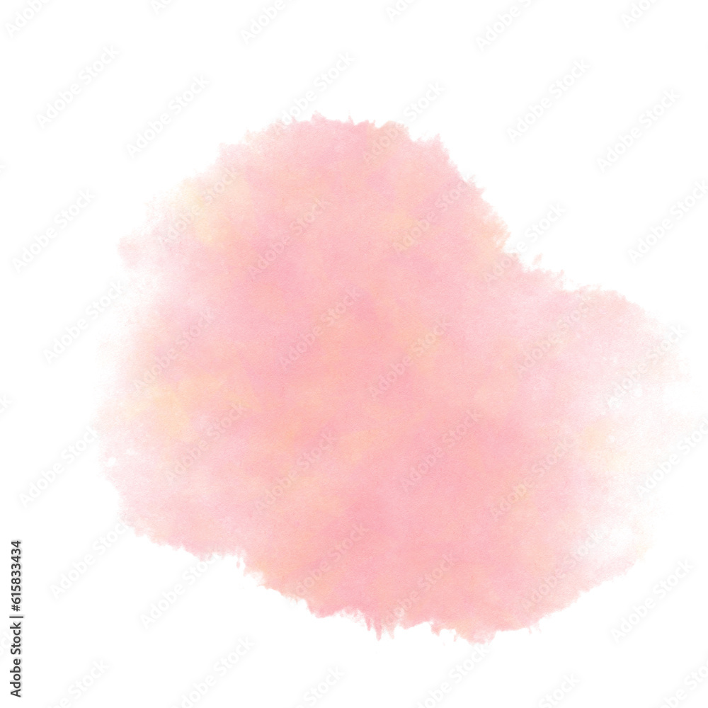 Abstract pink color painting on white background