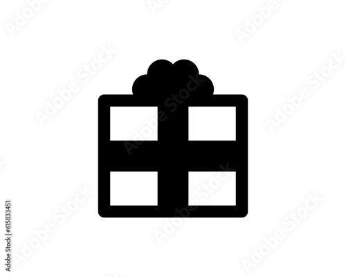 Gift icon. Vector present symbol. Gift box icon. Flat style sign, pictogram.