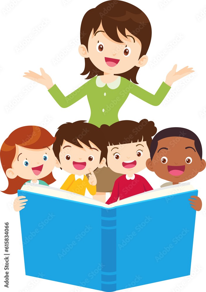 student reading book.Boy and girls learning or studying student reading book.Boy and girls learning or studying
