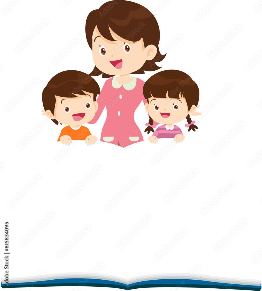 student reading book.Boy and girls learning or studying student reading book.Boy and girls learning or studying