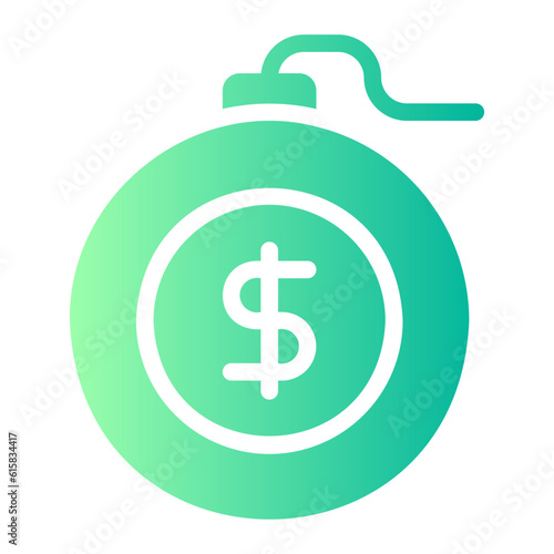 bankruptcy gradient icon