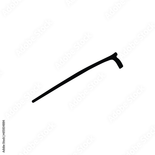 Walking stick icon design isolated on white background. vector 