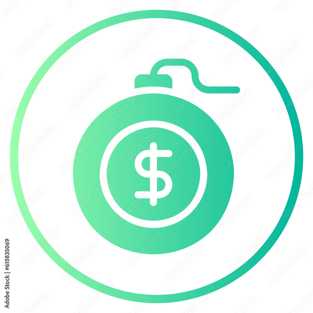bankruptcy gradient icon bankruptcy gradient icon