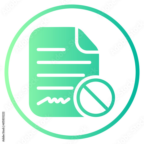 termination gradient icon