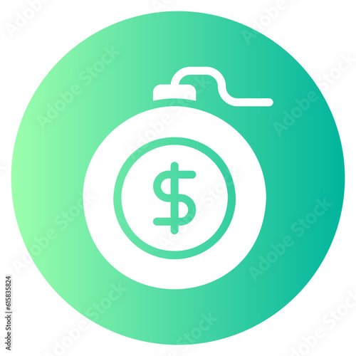 bankruptcy gradient icon