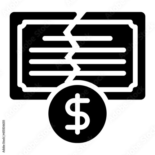 broken glyph icon