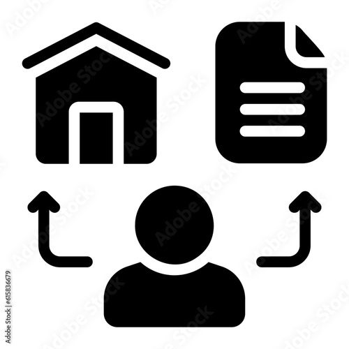 liability glyph icon