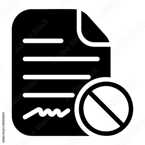 termination glyph icon