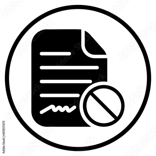termination glyph icon