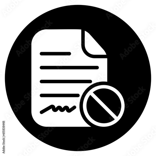 termination glyph icon