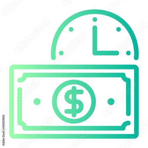 long term gradient icon