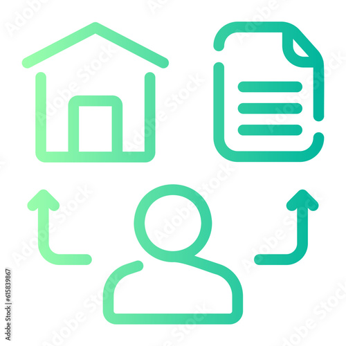 liability gradient icon